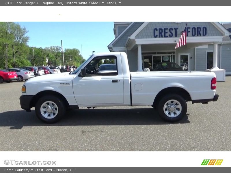 Oxford White / Medium Dark Flint 2010 Ford Ranger XL Regular Cab
