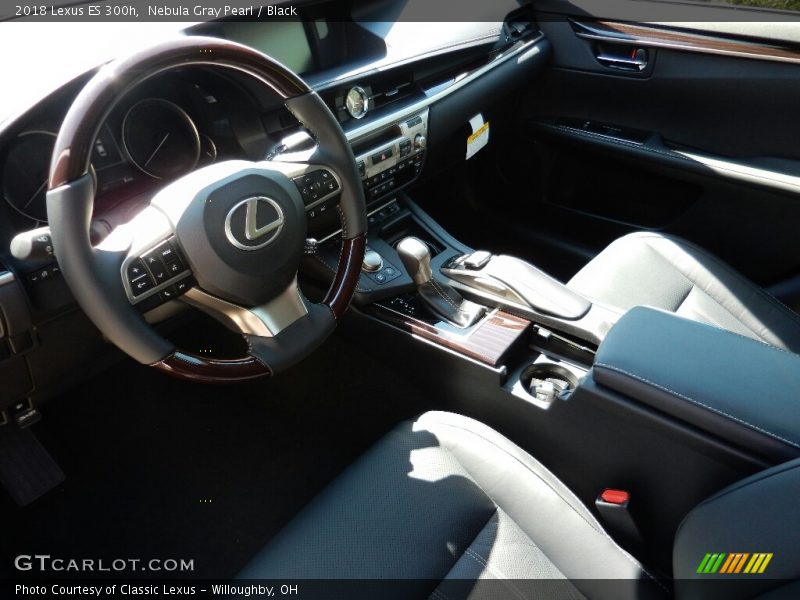 Nebula Gray Pearl / Black 2018 Lexus ES 300h