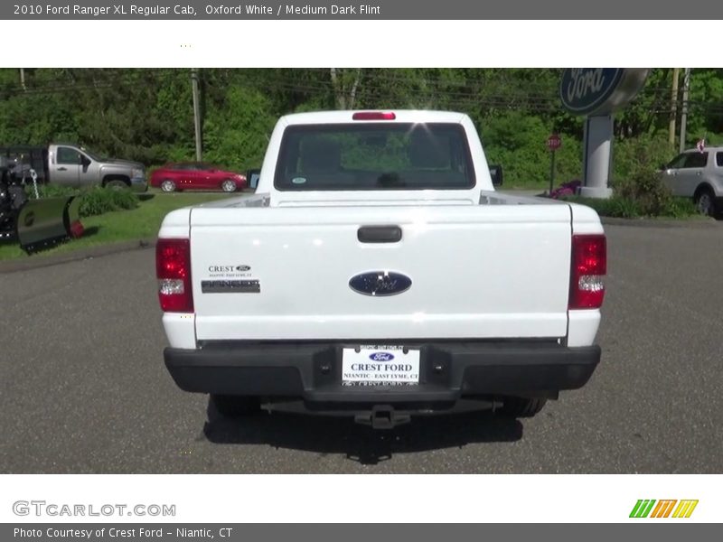 Oxford White / Medium Dark Flint 2010 Ford Ranger XL Regular Cab