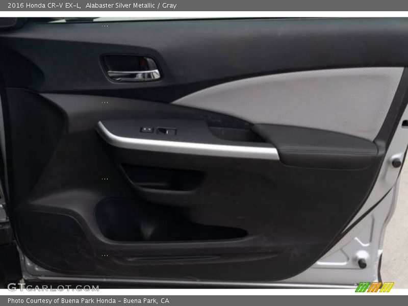 Alabaster Silver Metallic / Gray 2016 Honda CR-V EX-L