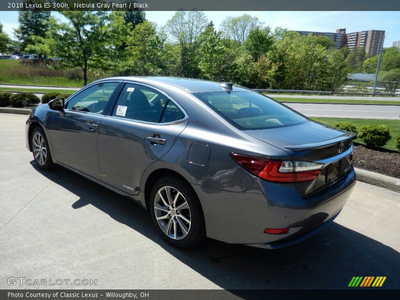 Nebula Gray Pearl / Black 2018 Lexus ES 300h