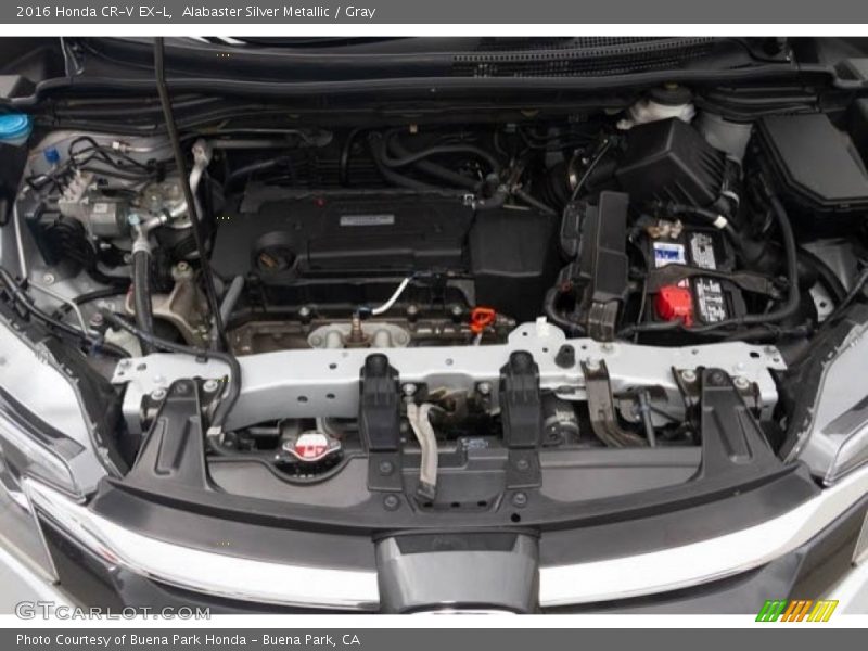 Alabaster Silver Metallic / Gray 2016 Honda CR-V EX-L