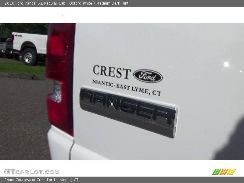Oxford White / Medium Dark Flint 2010 Ford Ranger XL Regular Cab