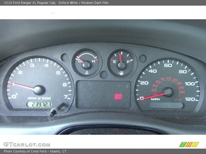 Oxford White / Medium Dark Flint 2010 Ford Ranger XL Regular Cab