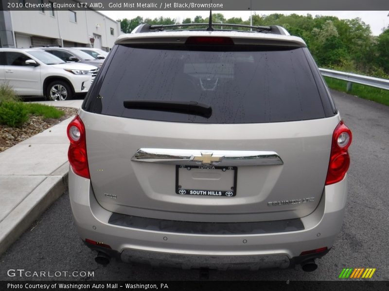 Gold Mist Metallic / Jet Black/Brownstone 2010 Chevrolet Equinox LTZ AWD