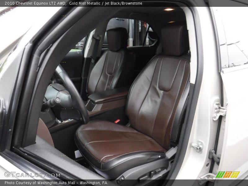 Gold Mist Metallic / Jet Black/Brownstone 2010 Chevrolet Equinox LTZ AWD