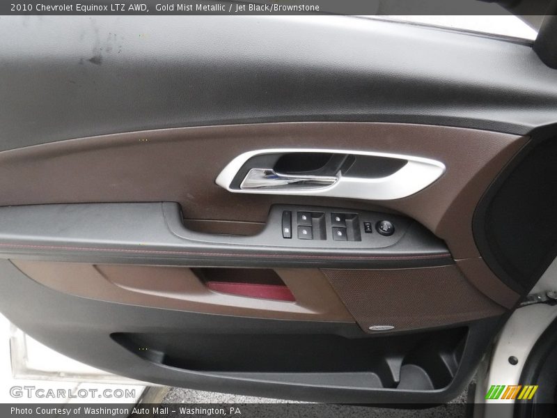 Gold Mist Metallic / Jet Black/Brownstone 2010 Chevrolet Equinox LTZ AWD