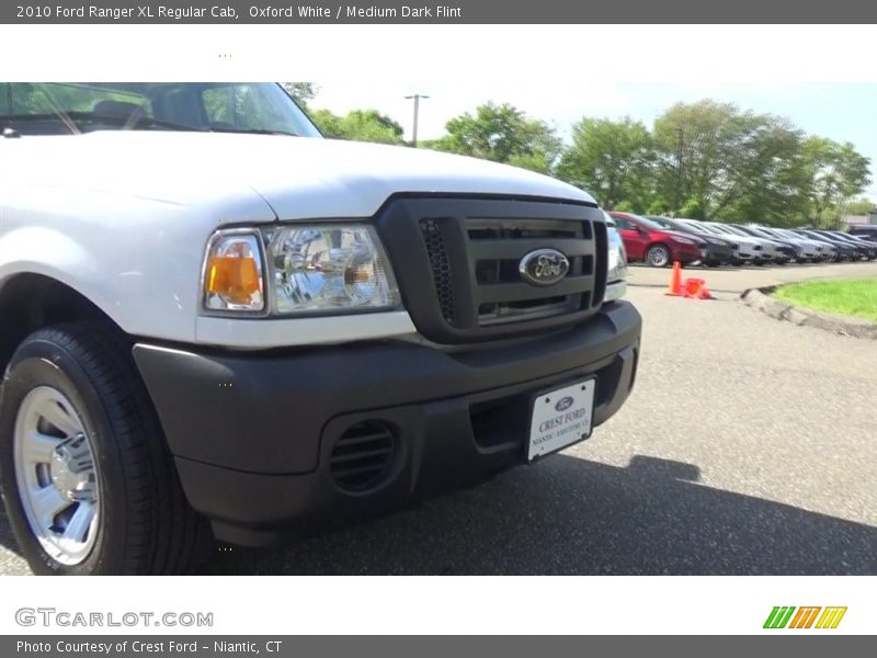 Oxford White / Medium Dark Flint 2010 Ford Ranger XL Regular Cab