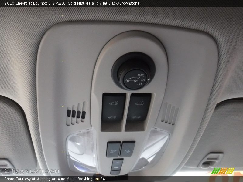 Gold Mist Metallic / Jet Black/Brownstone 2010 Chevrolet Equinox LTZ AWD
