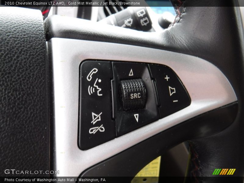 Gold Mist Metallic / Jet Black/Brownstone 2010 Chevrolet Equinox LTZ AWD