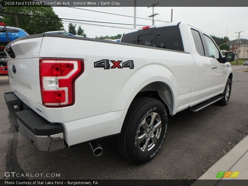 Oxford White / Earth Gray 2018 Ford F150 XLT SuperCab 4x4