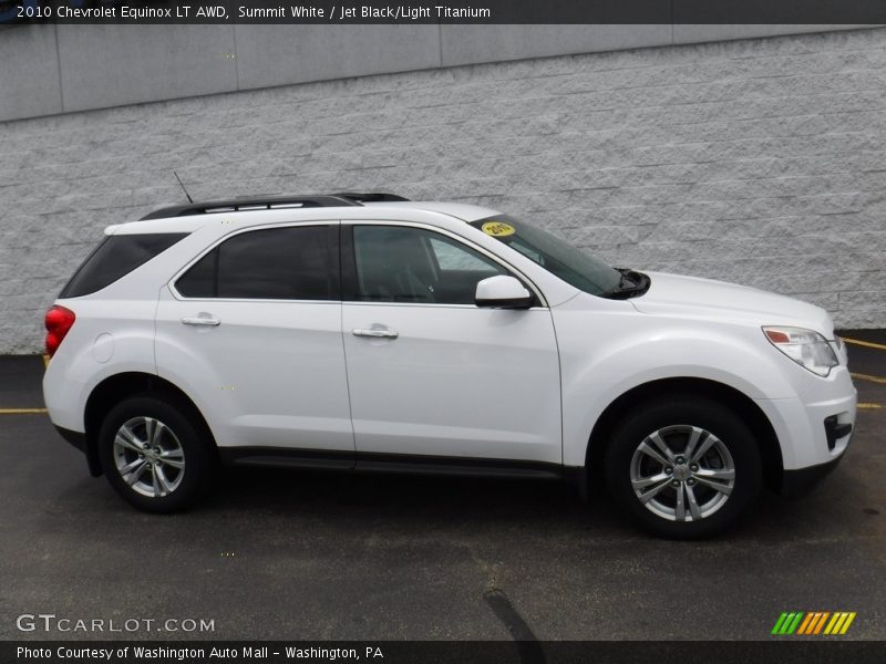 Summit White / Jet Black/Light Titanium 2010 Chevrolet Equinox LT AWD