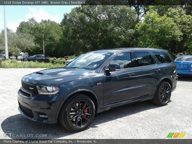 Bruiser Gray / Red/Black 2018 Dodge Durango SRT AWD