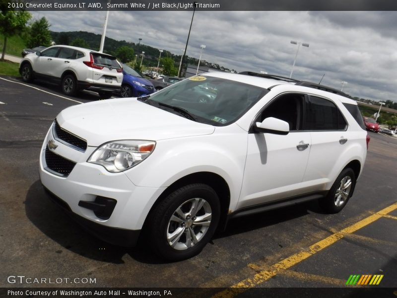 Summit White / Jet Black/Light Titanium 2010 Chevrolet Equinox LT AWD