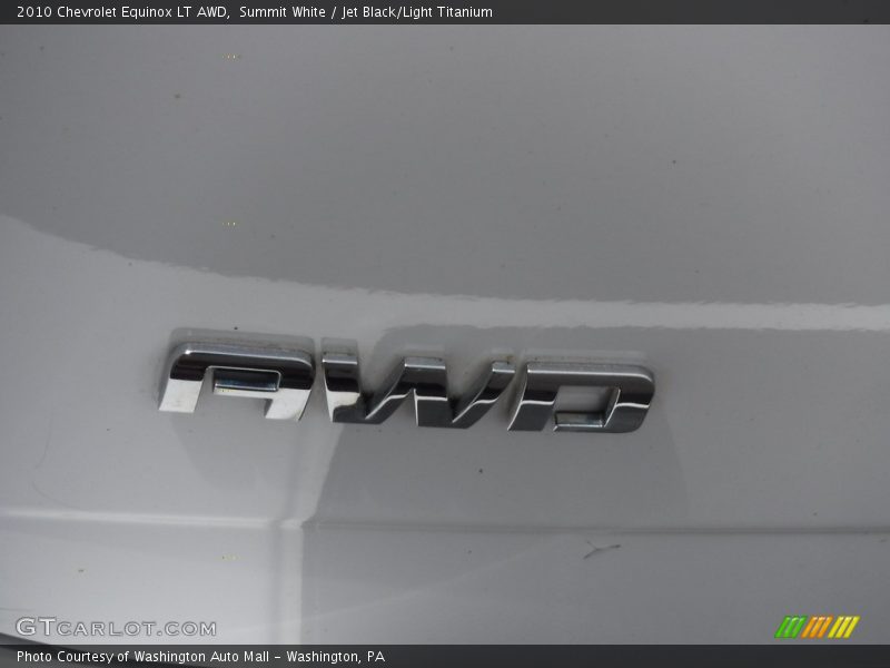 Summit White / Jet Black/Light Titanium 2010 Chevrolet Equinox LT AWD