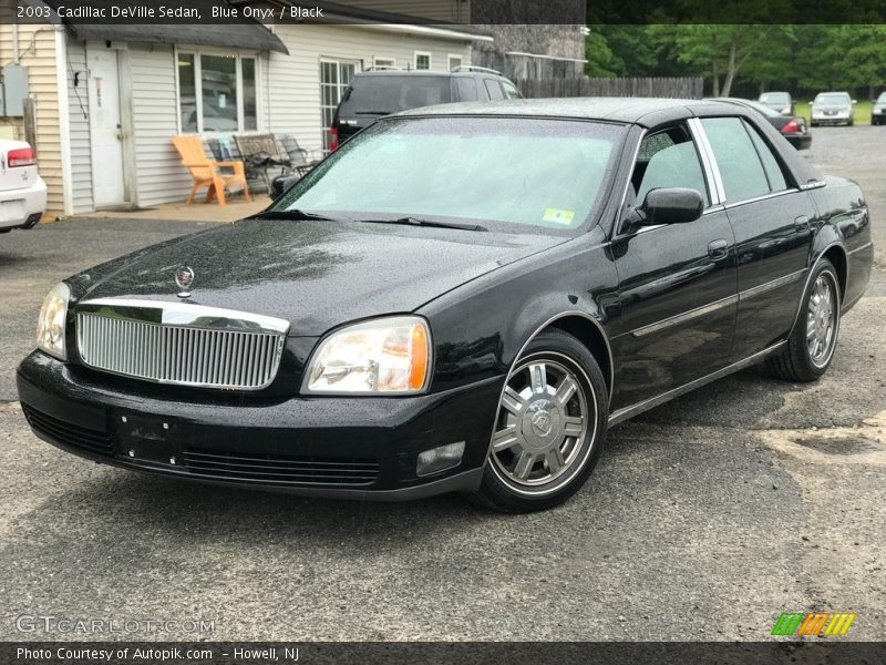 Blue Onyx / Black 2003 Cadillac DeVille Sedan