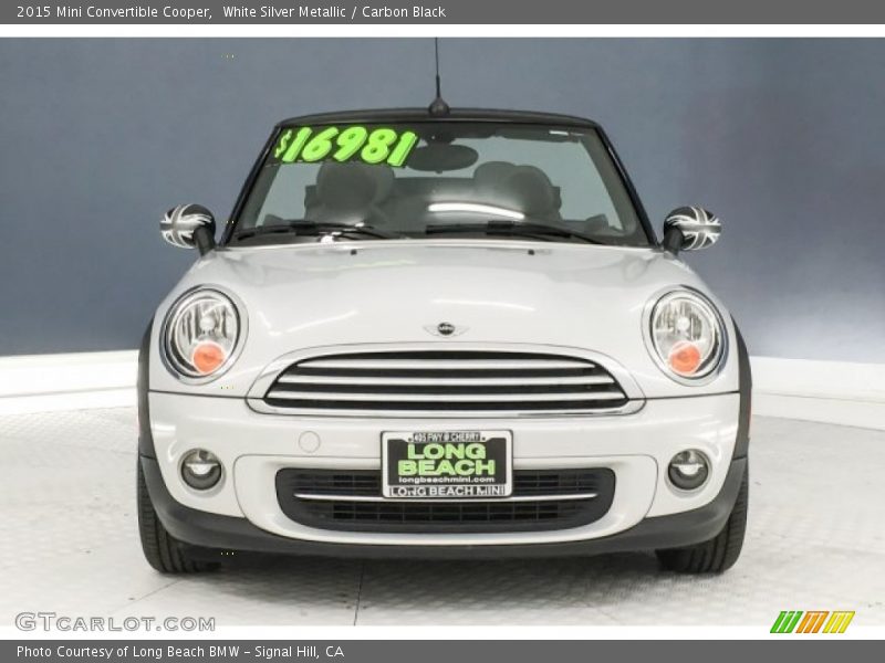 White Silver Metallic / Carbon Black 2015 Mini Convertible Cooper