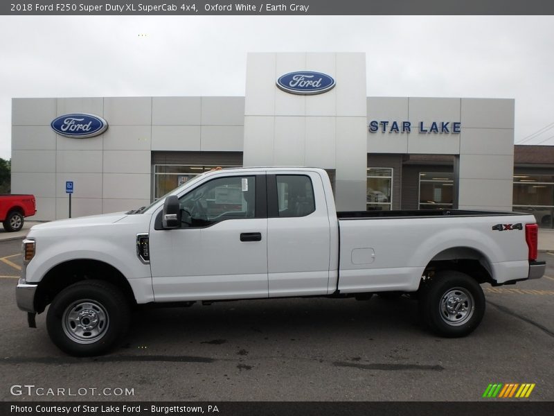 Oxford White / Earth Gray 2018 Ford F250 Super Duty XL SuperCab 4x4