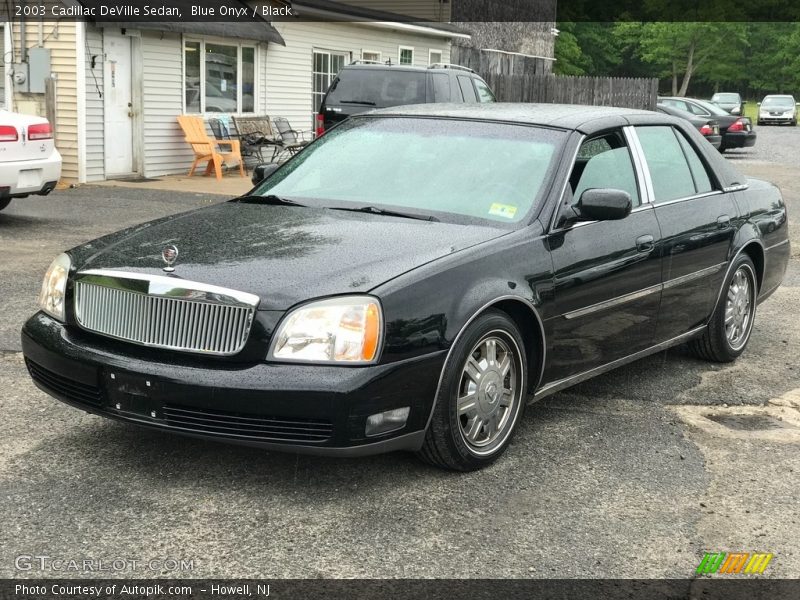 Blue Onyx / Black 2003 Cadillac DeVille Sedan