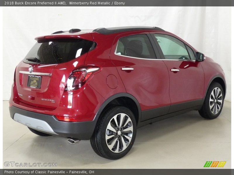 Winterberry Red Metallic / Ebony 2018 Buick Encore Preferred II AWD