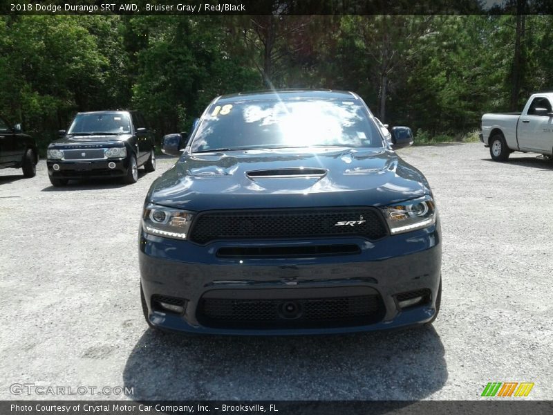 Bruiser Gray / Red/Black 2018 Dodge Durango SRT AWD
