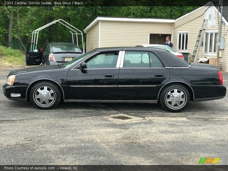 Blue Onyx / Black 2003 Cadillac DeVille Sedan