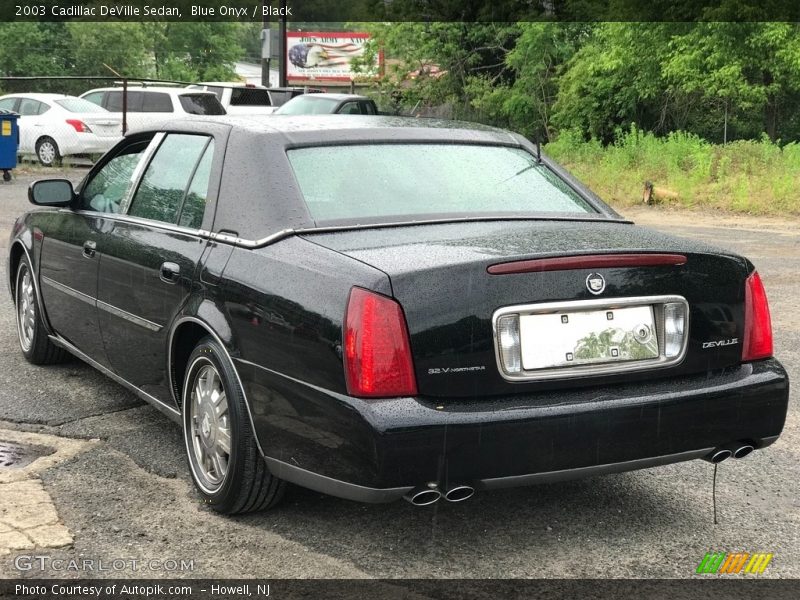 Blue Onyx / Black 2003 Cadillac DeVille Sedan