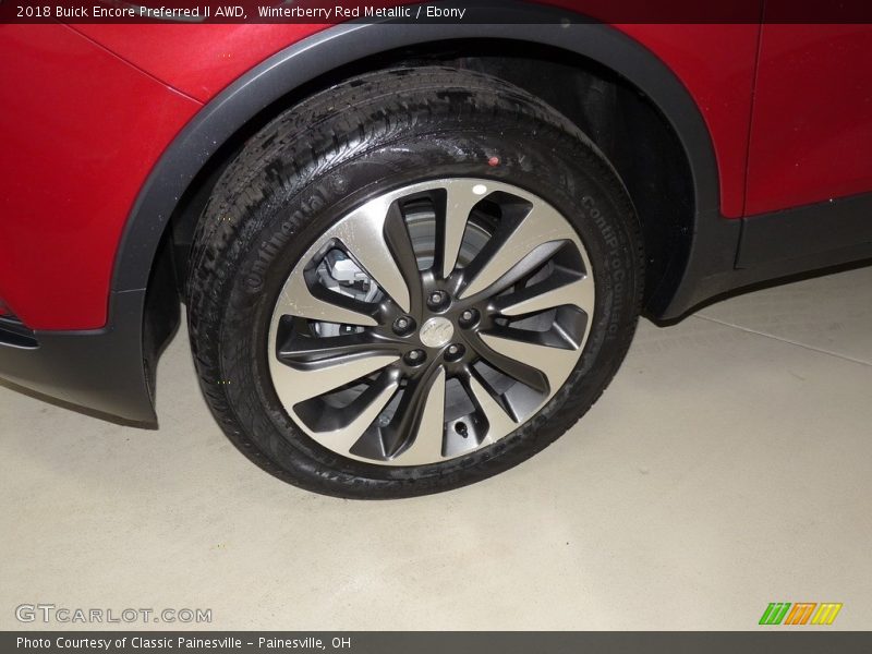 Winterberry Red Metallic / Ebony 2018 Buick Encore Preferred II AWD
