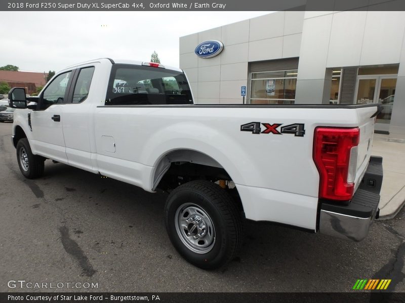 Oxford White / Earth Gray 2018 Ford F250 Super Duty XL SuperCab 4x4