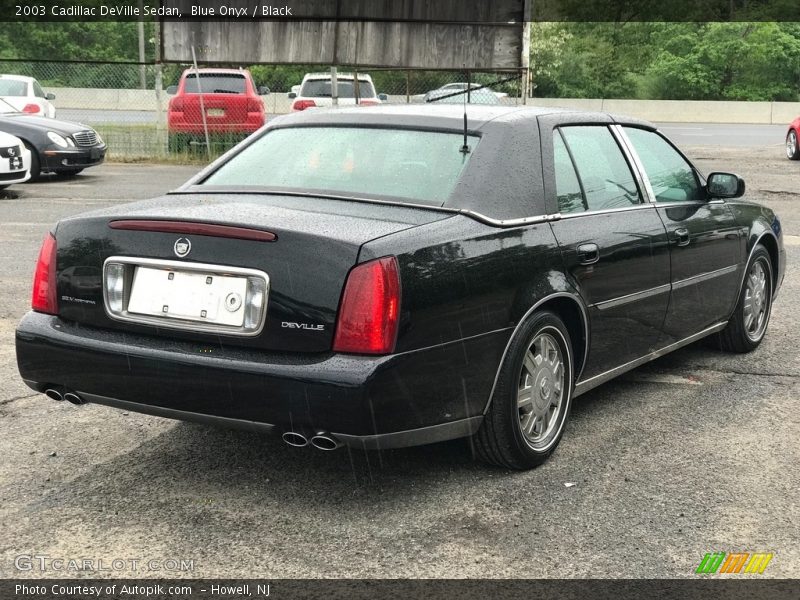 Blue Onyx / Black 2003 Cadillac DeVille Sedan