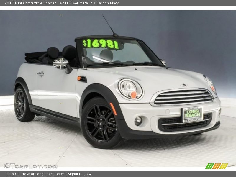 White Silver Metallic / Carbon Black 2015 Mini Convertible Cooper