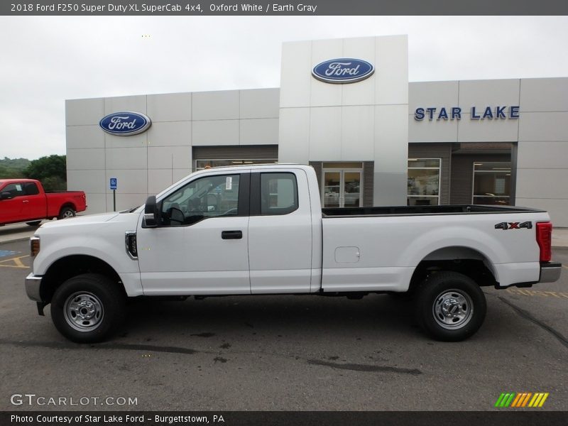 Oxford White / Earth Gray 2018 Ford F250 Super Duty XL SuperCab 4x4