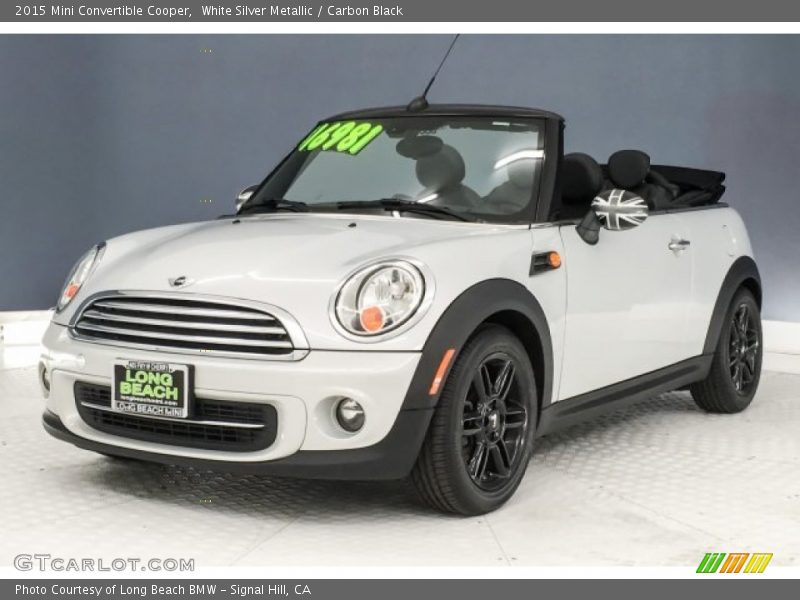 White Silver Metallic / Carbon Black 2015 Mini Convertible Cooper