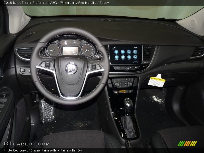 Winterberry Red Metallic / Ebony 2018 Buick Encore Preferred II AWD