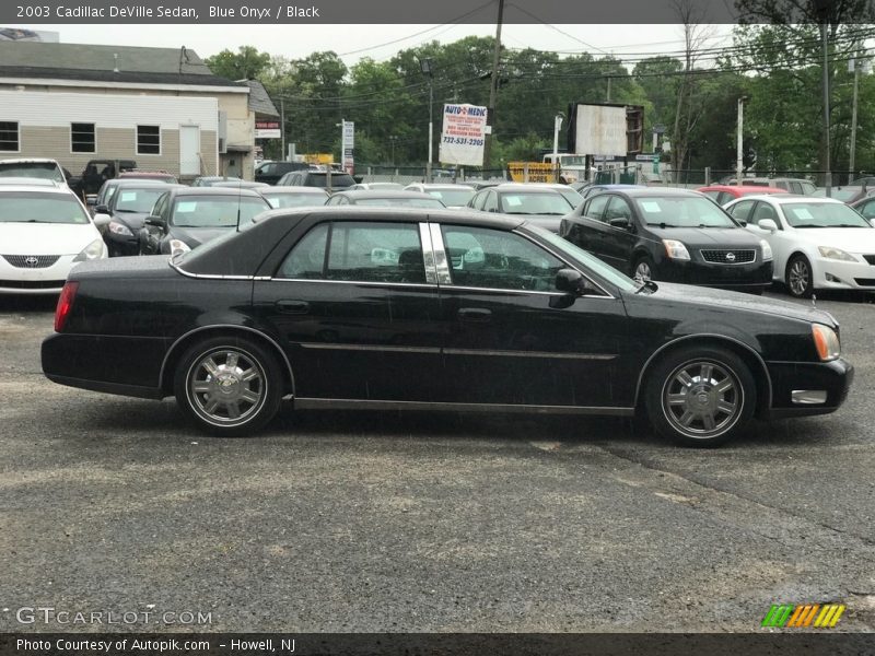 Blue Onyx / Black 2003 Cadillac DeVille Sedan