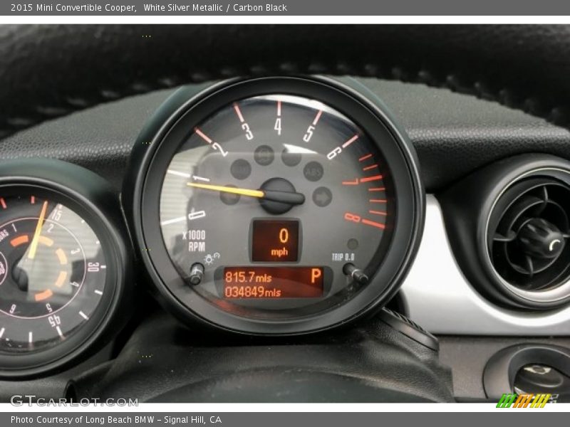 White Silver Metallic / Carbon Black 2015 Mini Convertible Cooper