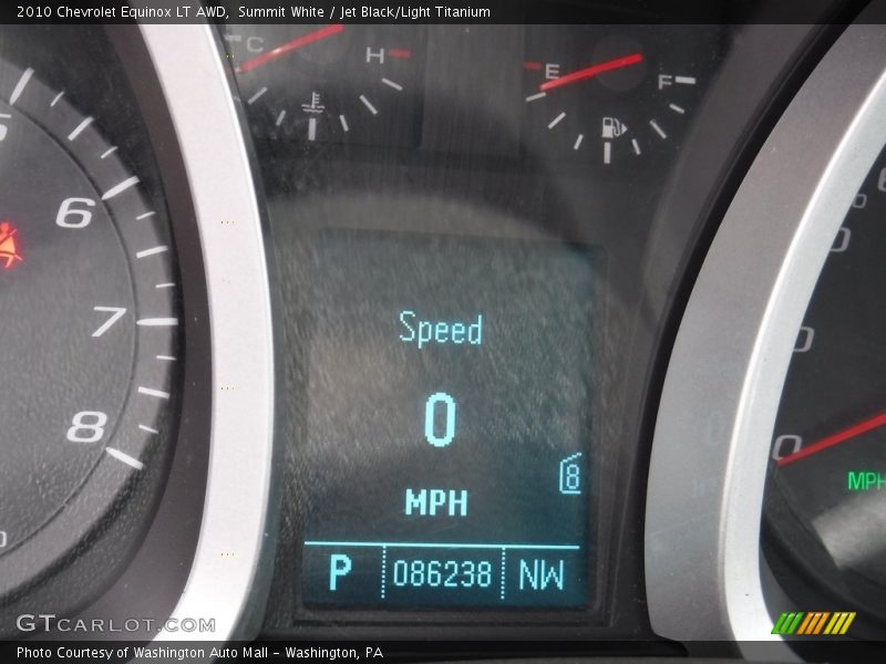 Summit White / Jet Black/Light Titanium 2010 Chevrolet Equinox LT AWD