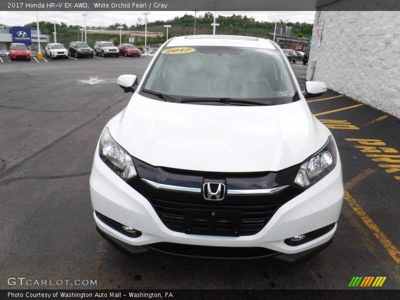White Orchid Pearl / Gray 2017 Honda HR-V EX AWD
