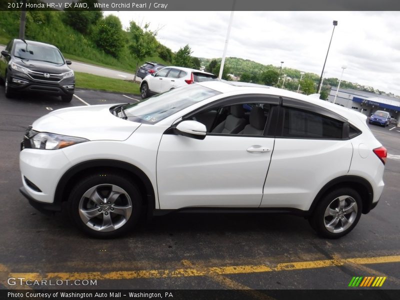 White Orchid Pearl / Gray 2017 Honda HR-V EX AWD