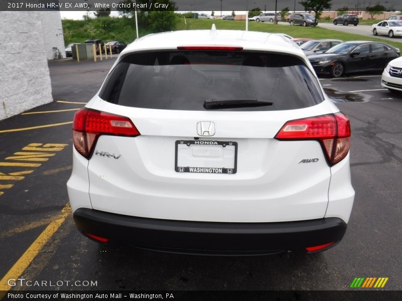 White Orchid Pearl / Gray 2017 Honda HR-V EX AWD