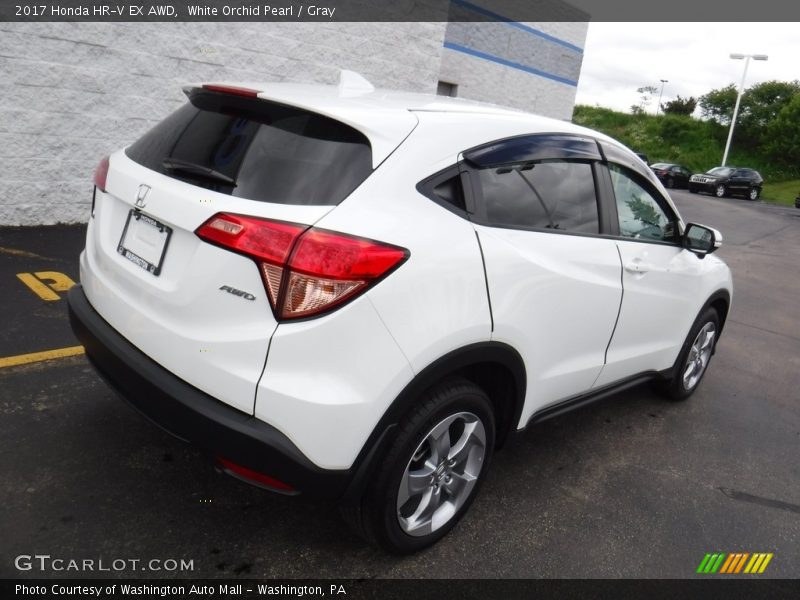 White Orchid Pearl / Gray 2017 Honda HR-V EX AWD