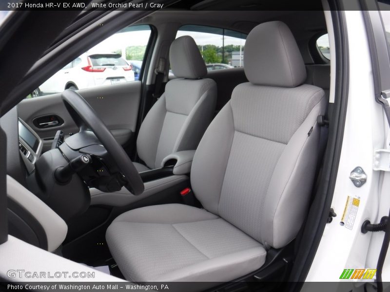 White Orchid Pearl / Gray 2017 Honda HR-V EX AWD