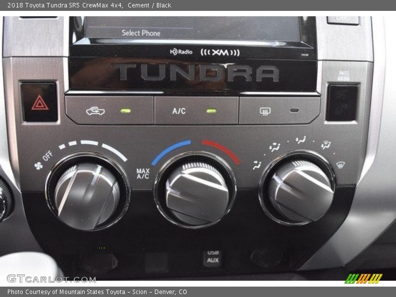 Cement / Black 2018 Toyota Tundra SR5 CrewMax 4x4