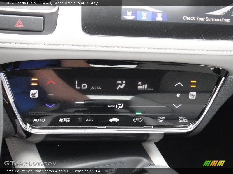 White Orchid Pearl / Gray 2017 Honda HR-V EX AWD
