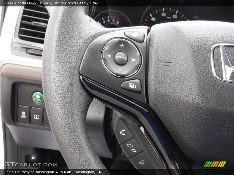 White Orchid Pearl / Gray 2017 Honda HR-V EX AWD