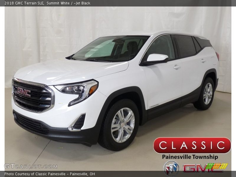 Summit White / ­Jet Black 2018 GMC Terrain SLE