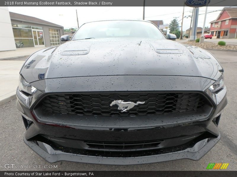 Shadow Black / Ebony 2018 Ford Mustang EcoBoost Fastback