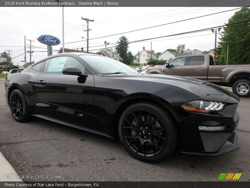 Shadow Black / Ebony 2018 Ford Mustang EcoBoost Fastback