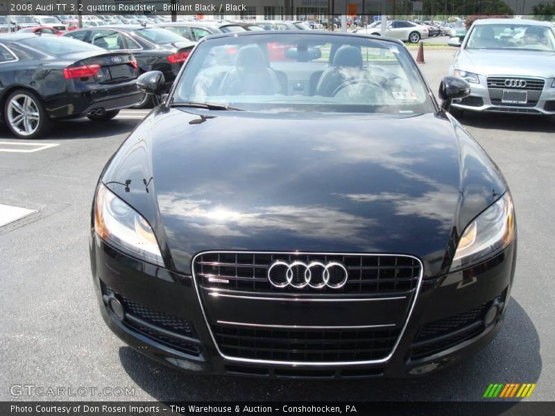 Brilliant Black / Black 2008 Audi TT 3.2 quattro Roadster