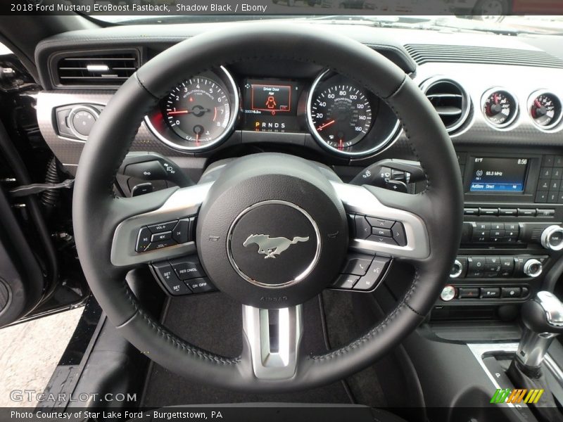 Shadow Black / Ebony 2018 Ford Mustang EcoBoost Fastback